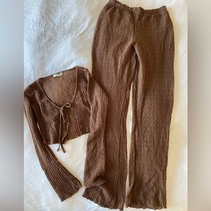 Pull & Bear brown two piece